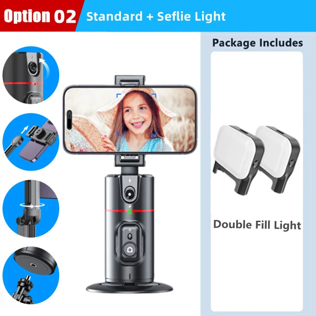 360° Gimbal Stabilizer & Selfie Stick