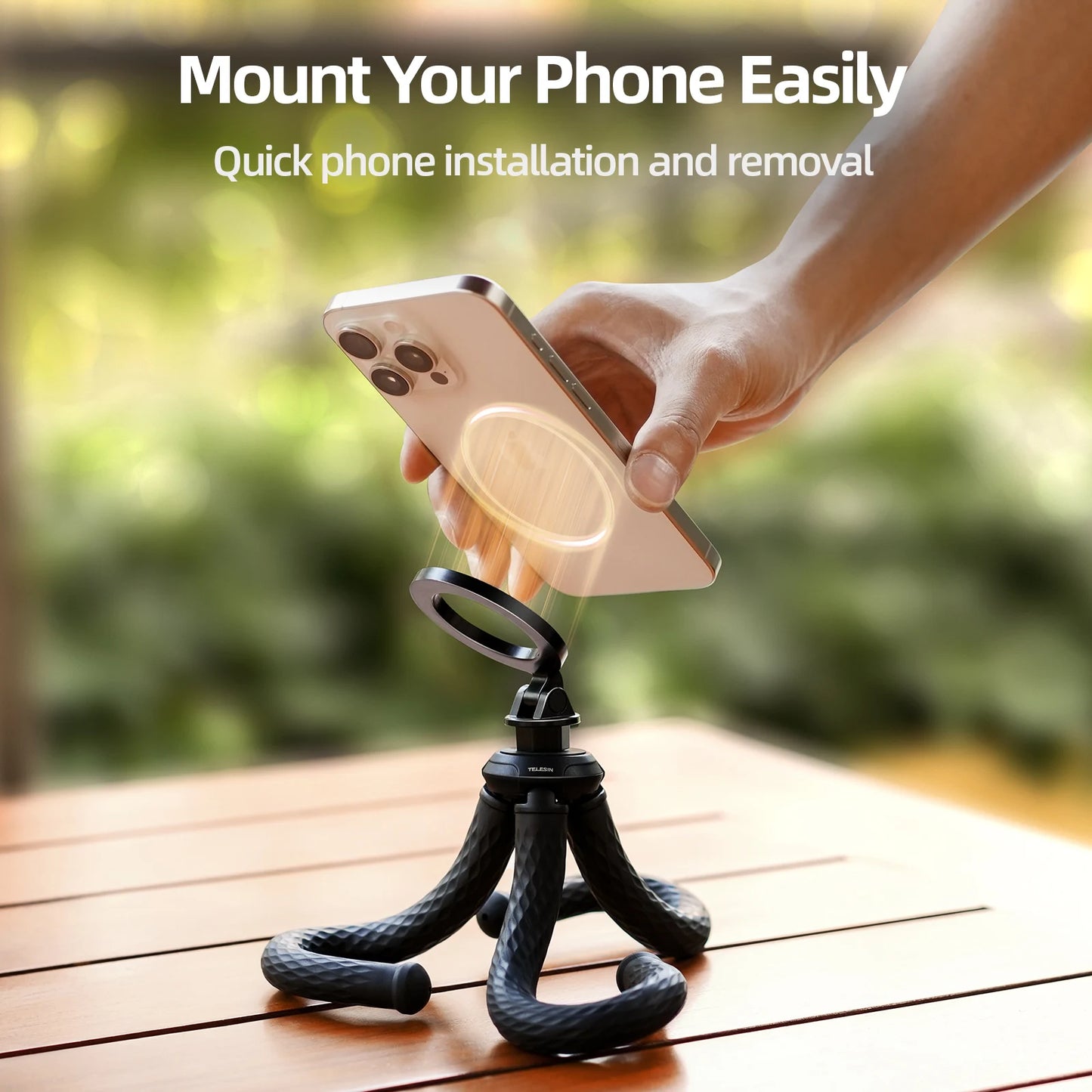 Magnetic Quick Release Mini Tripod